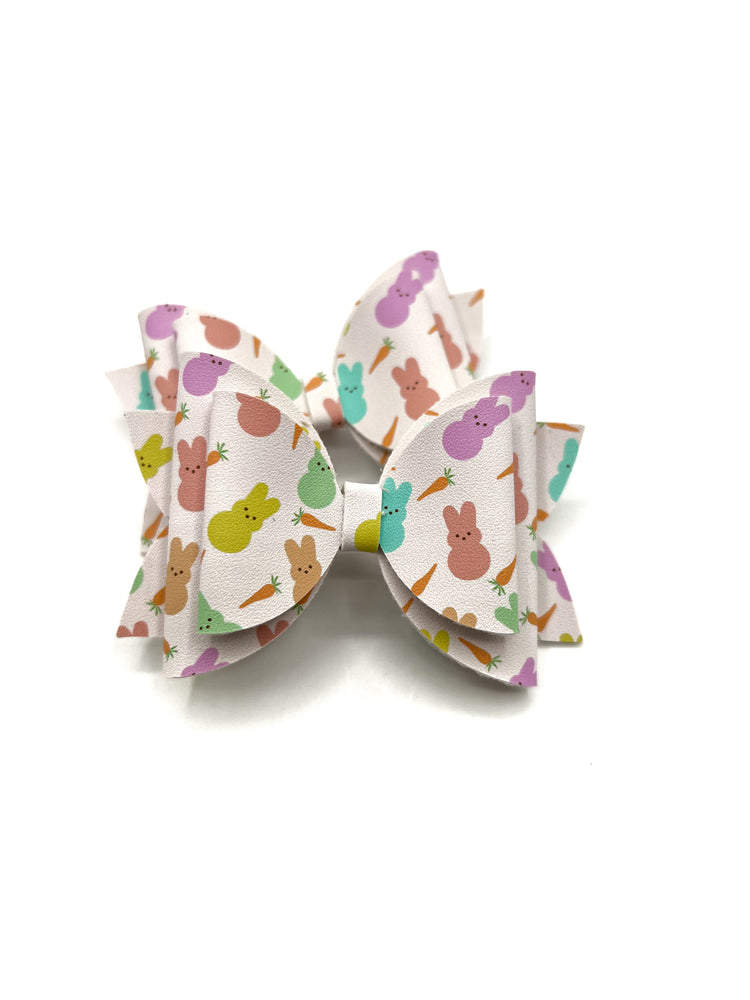 Printed Leather Bows