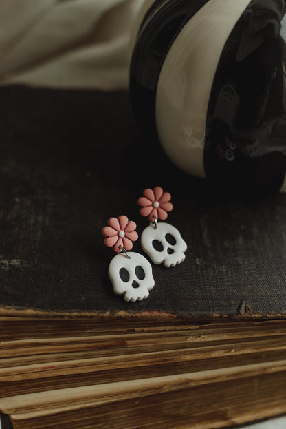 Floral Skulls // Earrings